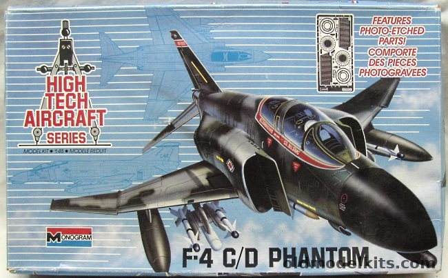 Monogram 1/48 F-4 C/D Phantom High Tech Series, 5831 plastic model kit